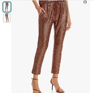 NWT Splendid sequined pants size small in walnut.